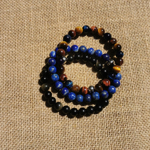 Combos de bracelets en pierres fines naturelles. Artisan d'art Français.