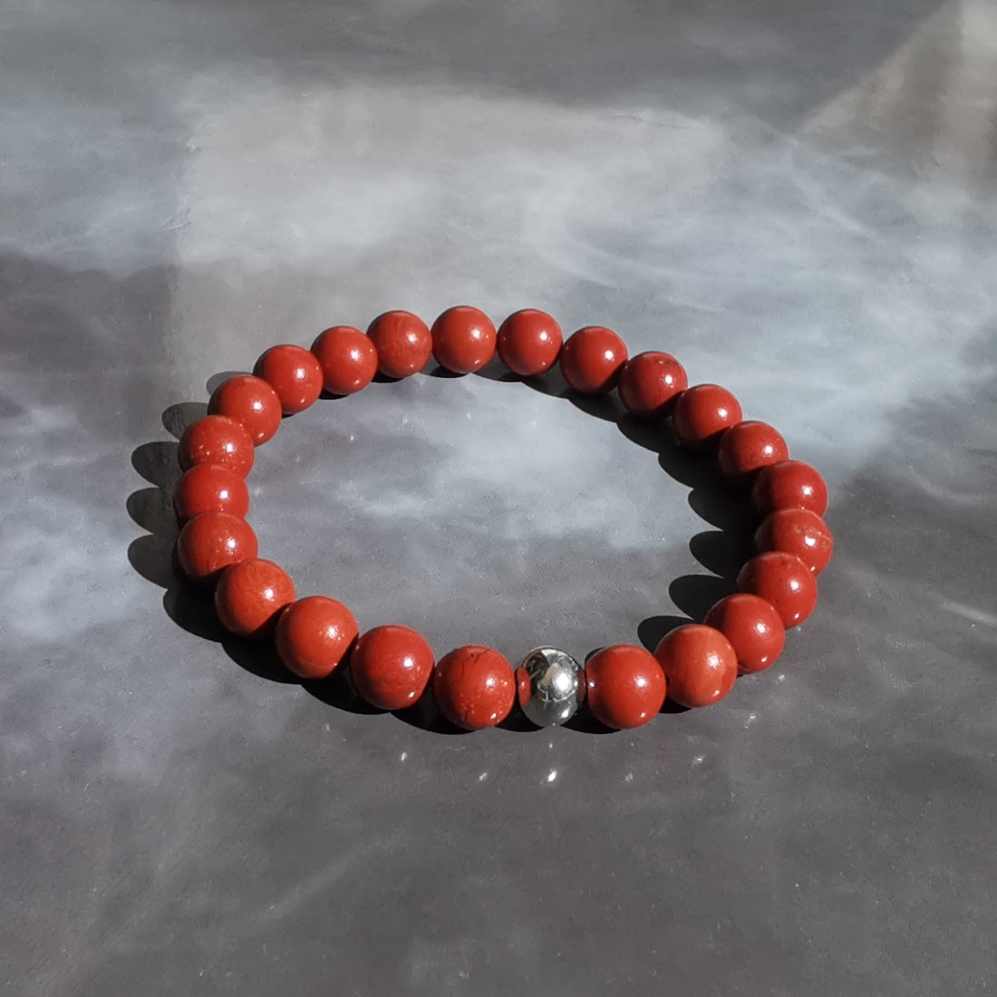 Jaspe rouge 6 mm